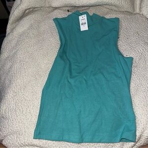 Express Teal Sleeveless Tank Top